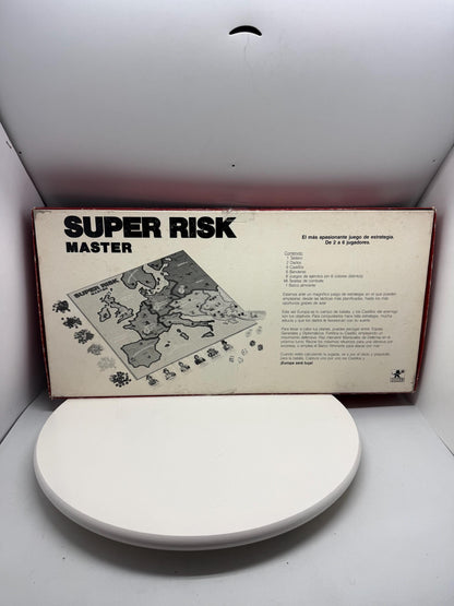 Vintage 1986 Parker Brothers Super Risk Master Board Game Spanish