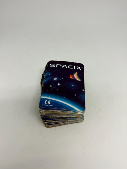 Vintage 1996 Spacix 3D Trading Cards Set — fabric close-up