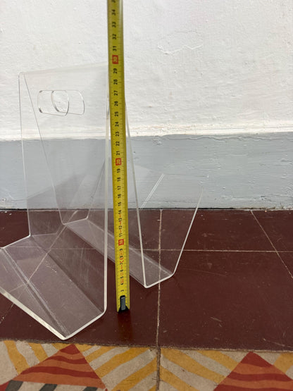 Minimalist Acrylic Magazine Holder With Circular Handle — additional view 11