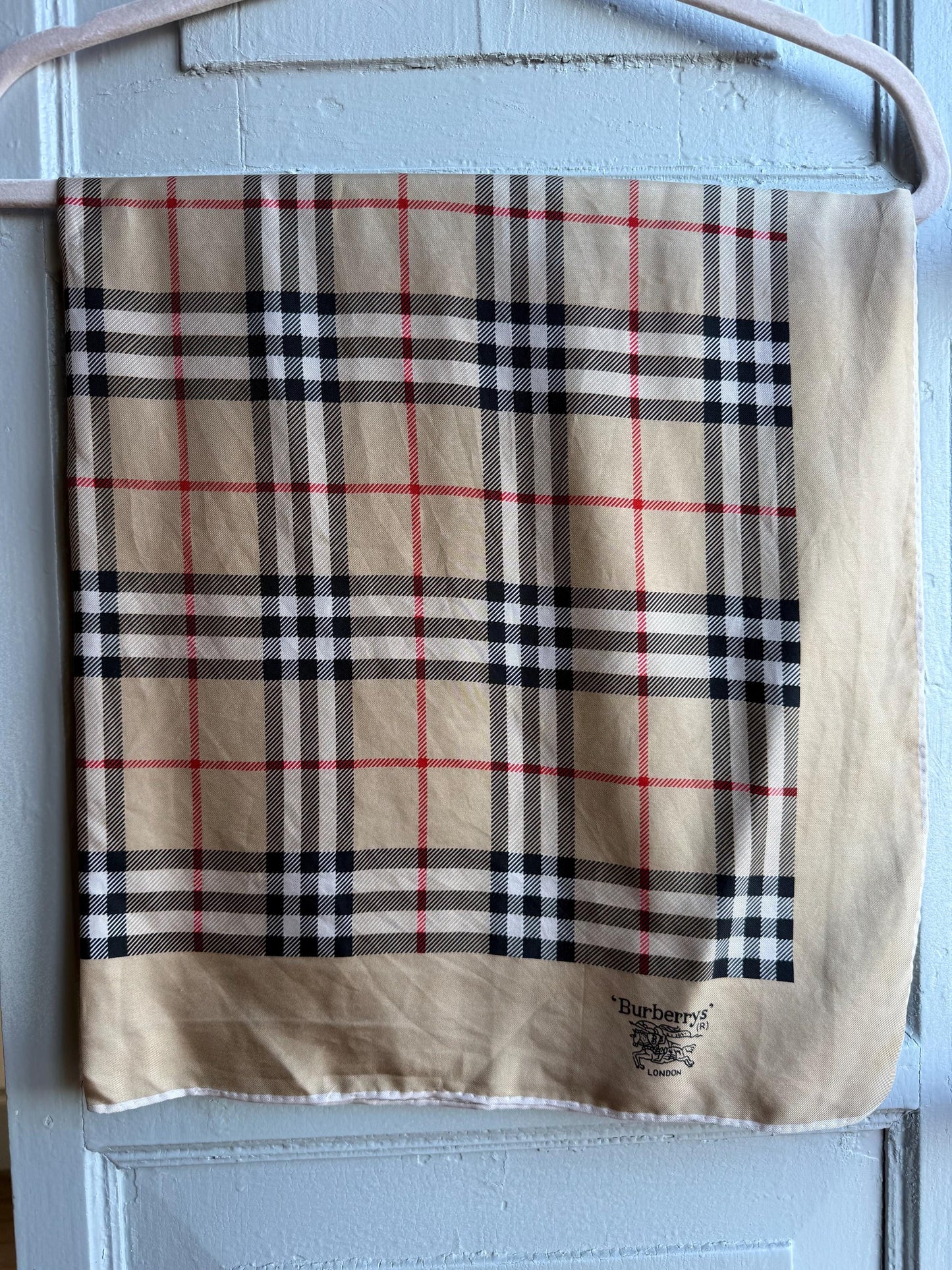 Vintage Burberrys Nova Check Cotton Scarf — additional view 6