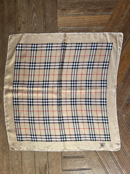 Vintage Burberrys Nova Check Cotton Scarf — additional view 7