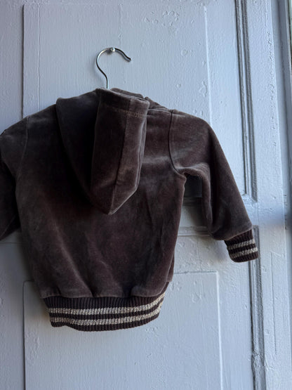 Escada Brown Velour Baby Hoodie — additional view 15