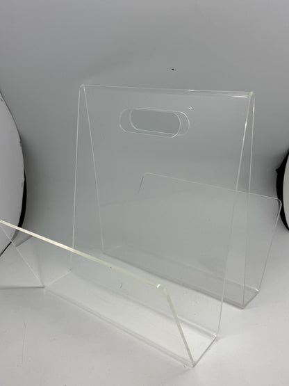 Minimalist Acrylic Magazine Holder With Circular Handle — additional view 13