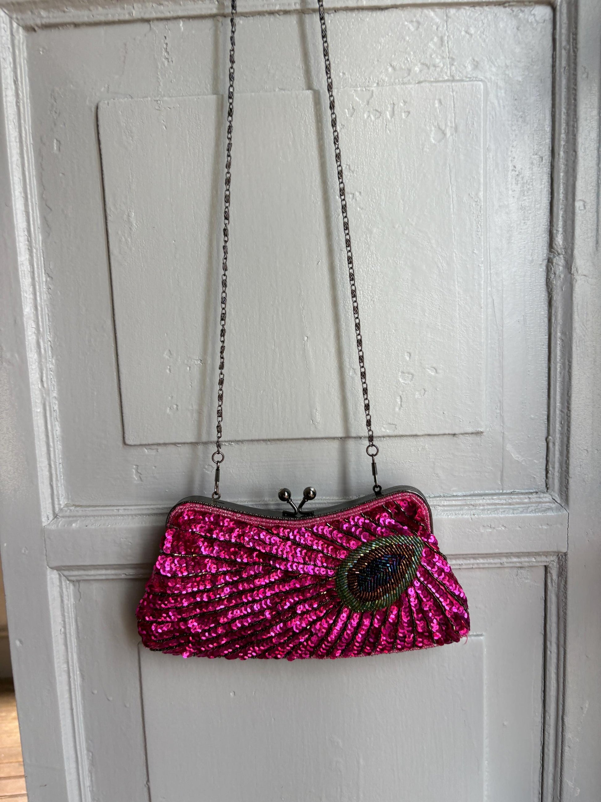 Hot Pink Sequin Evening Bag — additional view 11