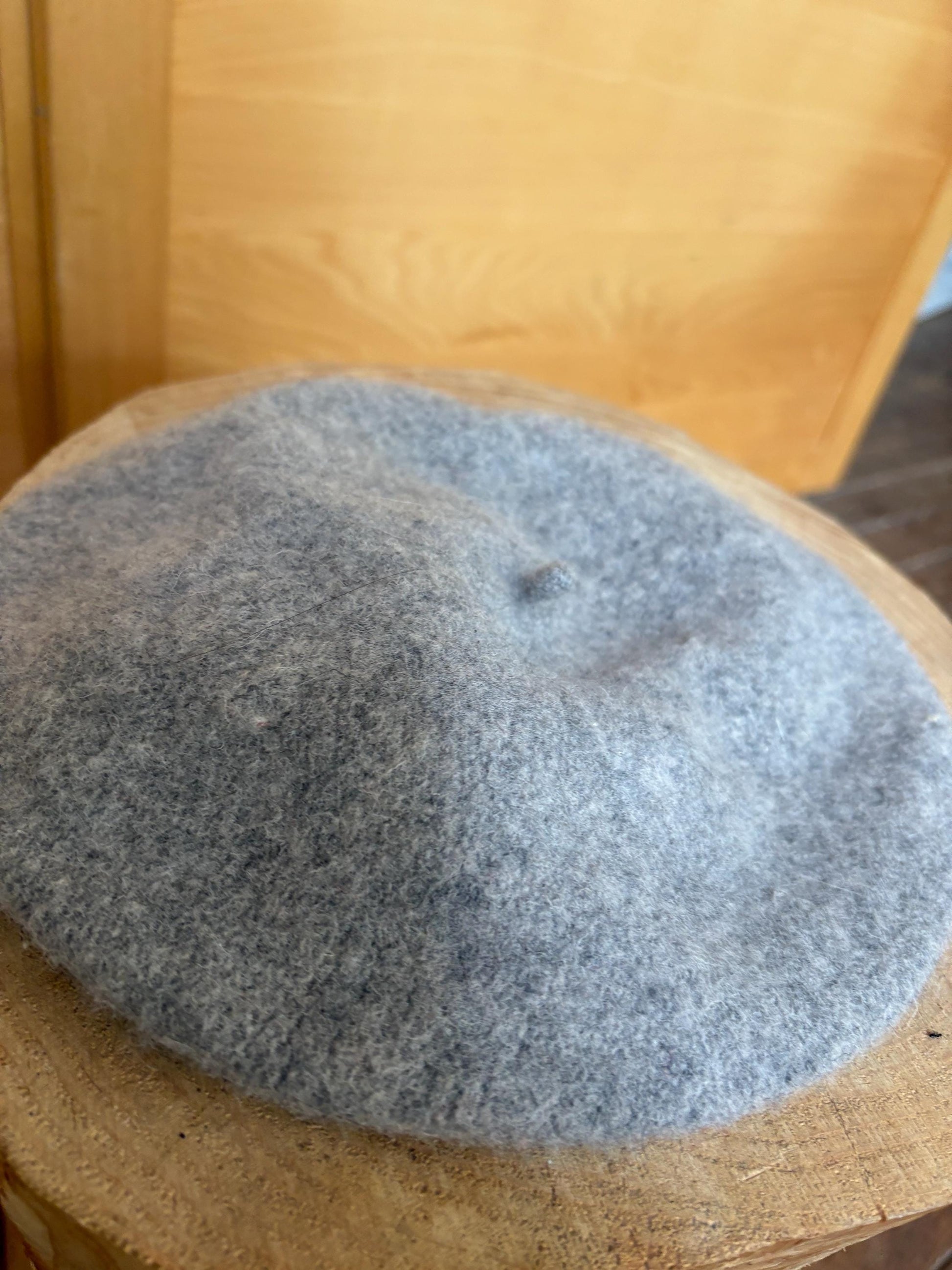 Grey Wool French Beret — additional view 7