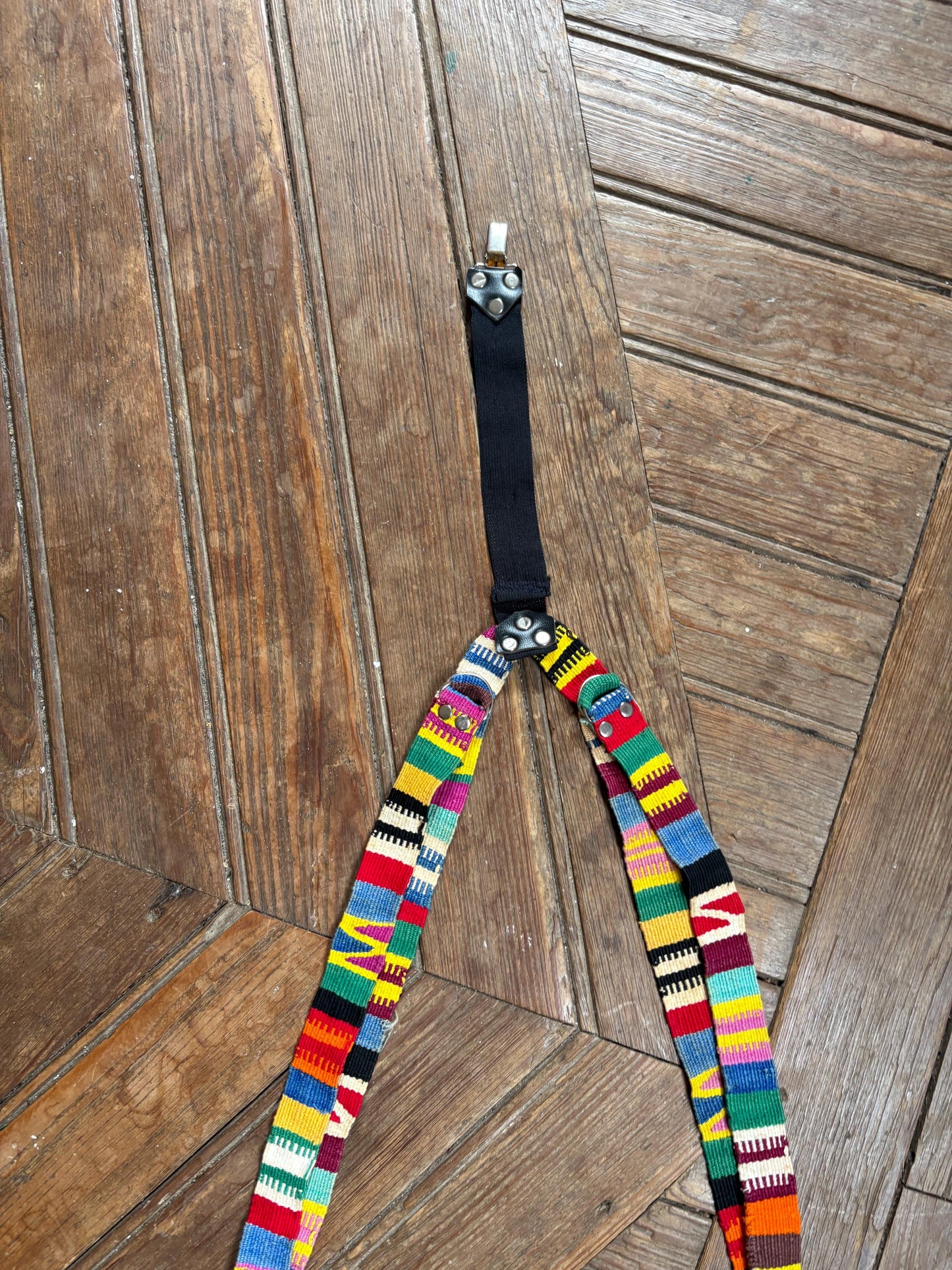 Vintage Colourful Suspenders, Rainbow Braces, Unisex Retro Festival Accessories, Boho Indie Streetwear, Statement Piece