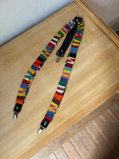 Vintage Rainbow Suspenders, Unisex Retro Style — additional view 6