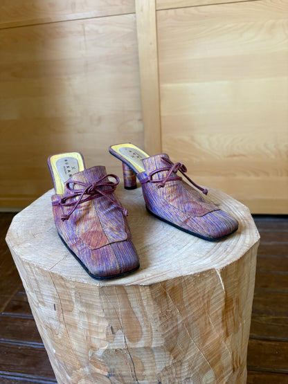 Vintage Muxart Barcelona Leather Mule Heels — additional view 15