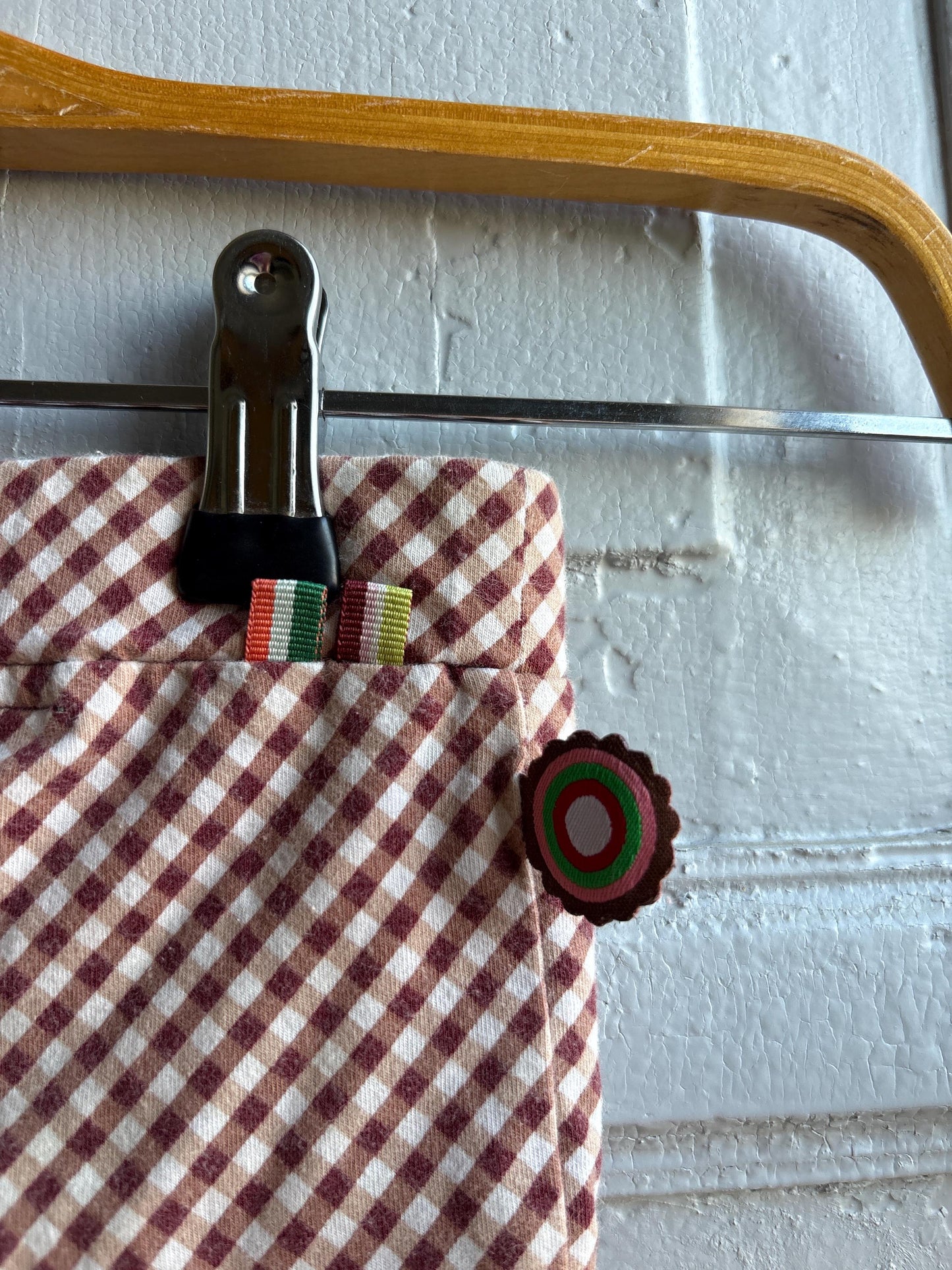 Gingham Cotton Toddler Shorts — additional view 7