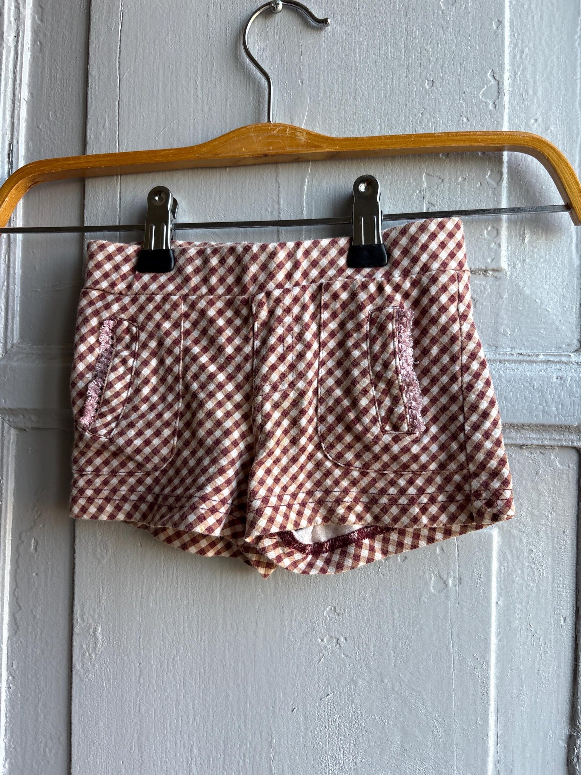 Gingham Cotton Toddler Shorts — additional view 6