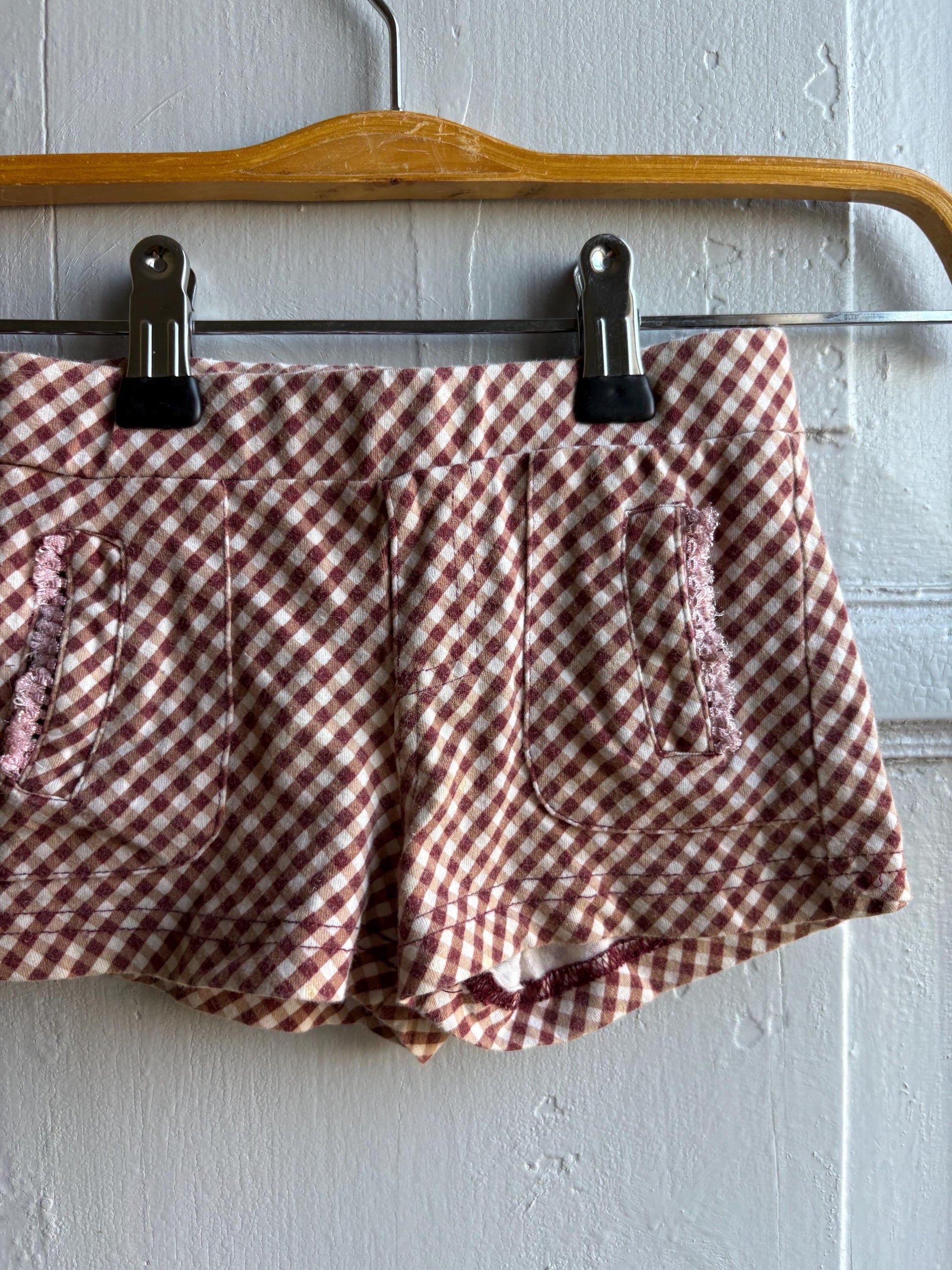 Gingham Cotton Toddler Shorts — additional view 5