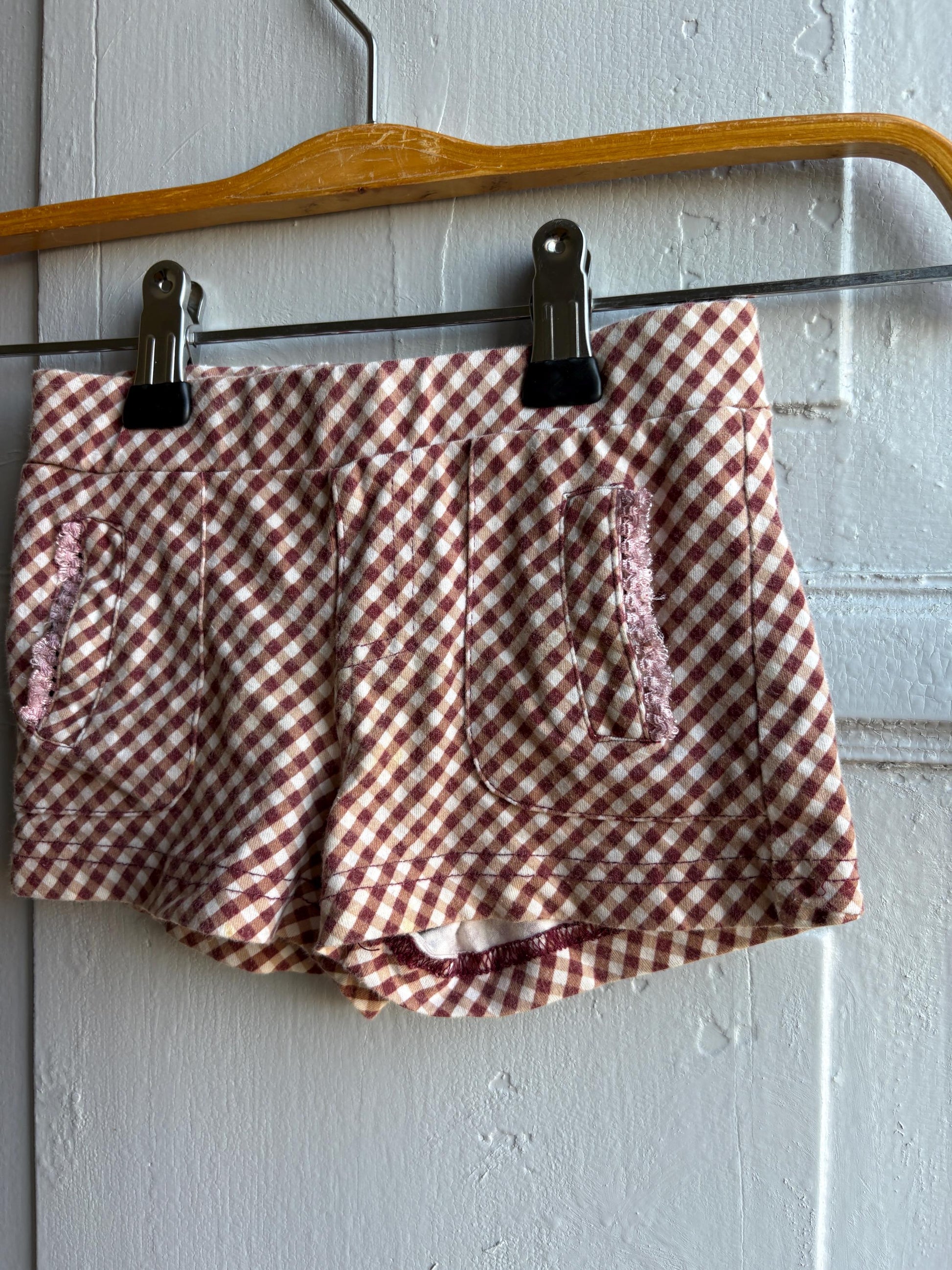 Gingham Cotton Toddler Shorts — additional view 8