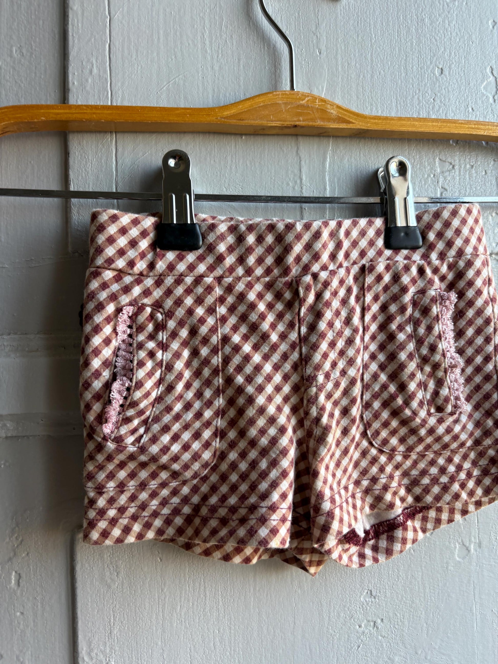 Gingham Cotton Toddler Shorts — additional view 9
