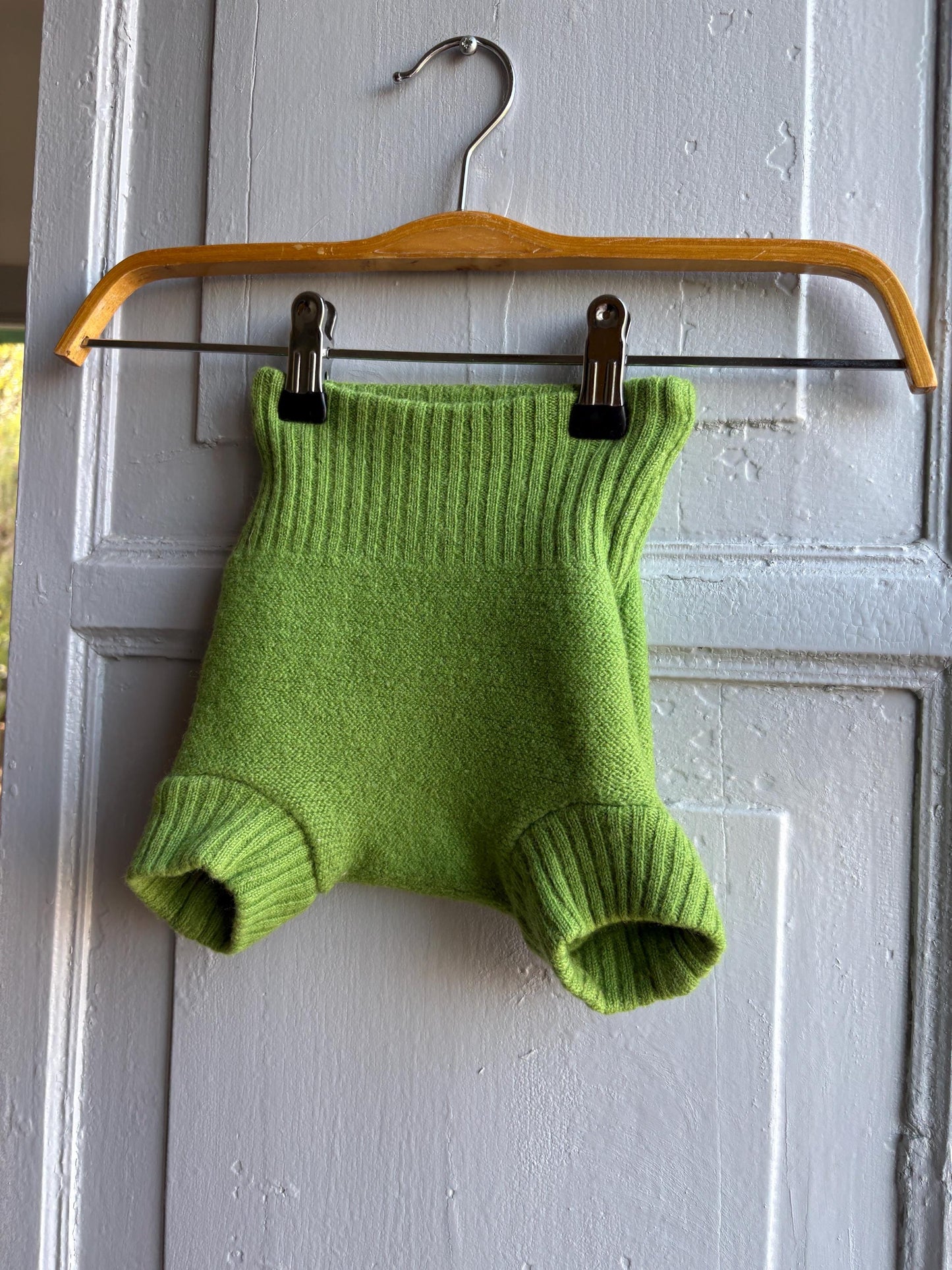 Disana Organic Wool Diaper Cover Pants, Green — additional view 9