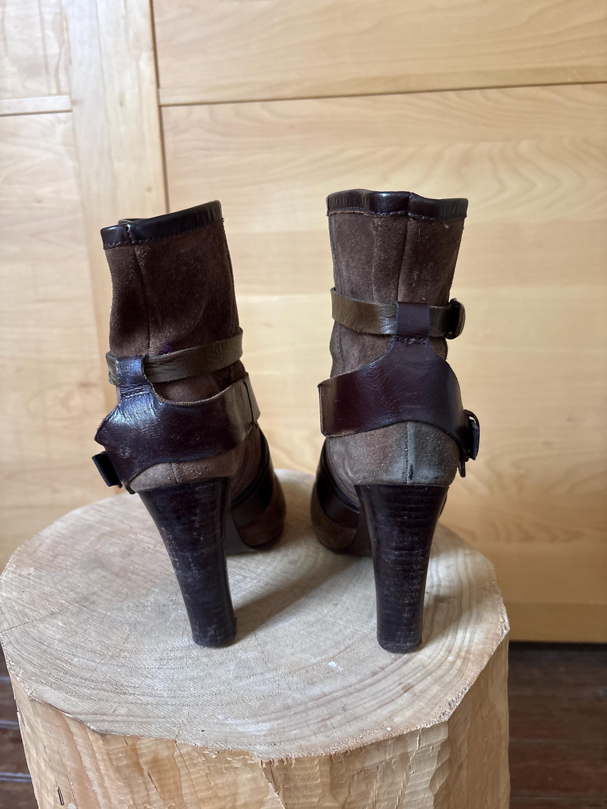 Hoss Intropia Brown Suede Ankle Boots — additional view 5