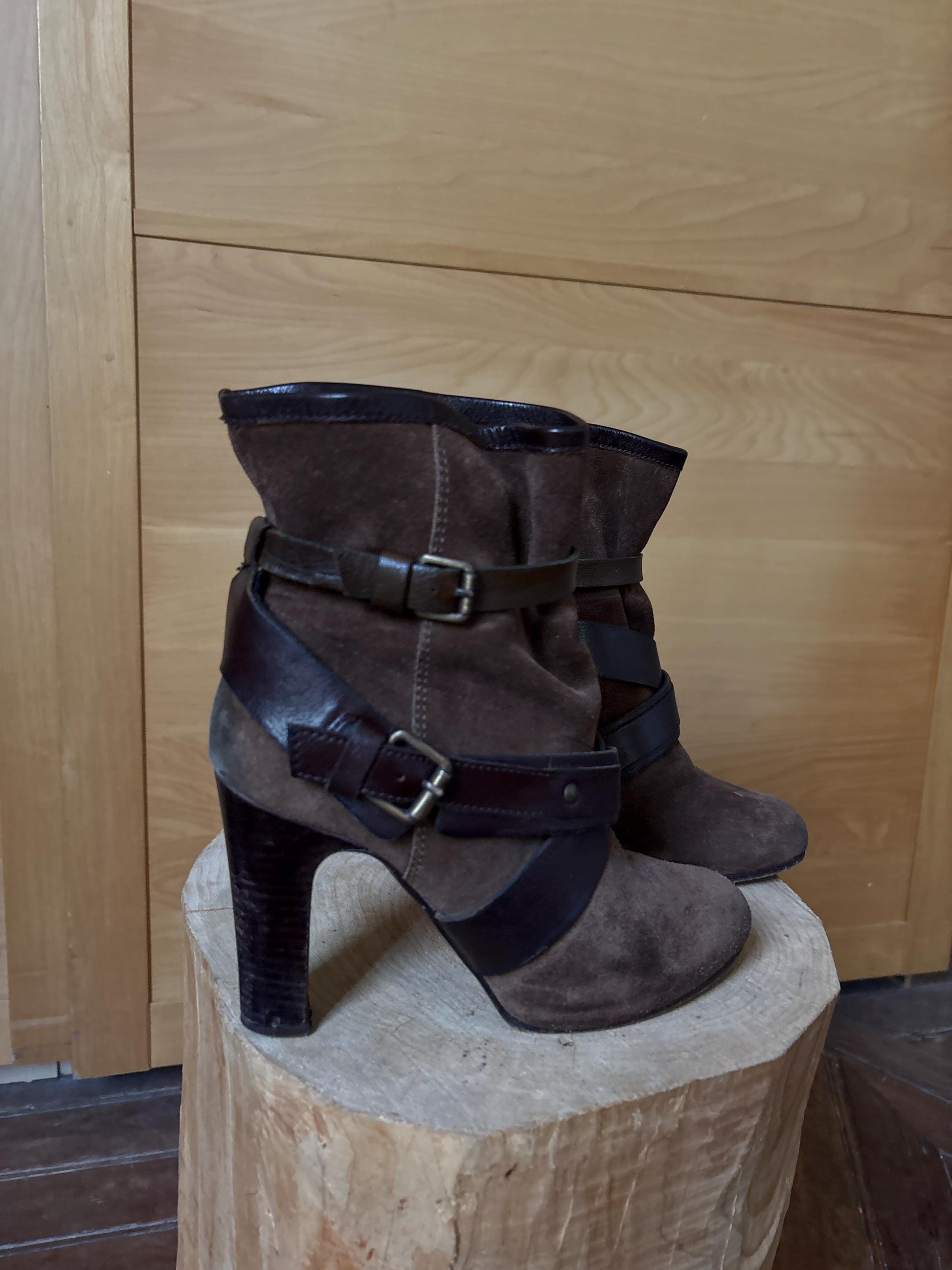 Hoss Intropia Brown Suede Ankle Boots — additional view 6