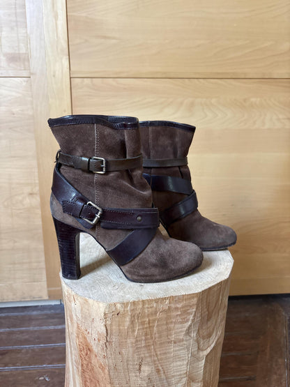 Hoss Intropia Brown Suede Ankle Boots — additional view 10