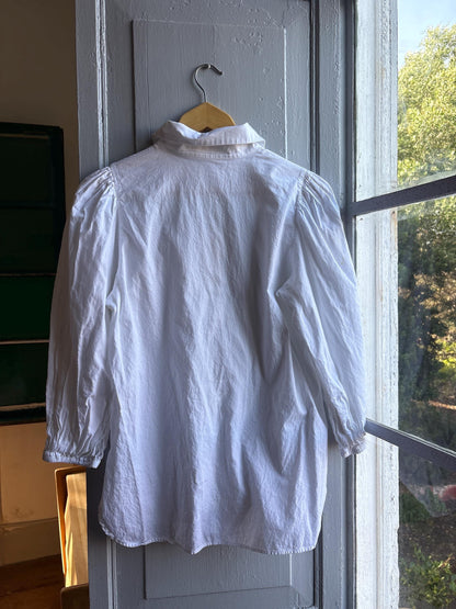 White Cotton Blouse - Luxe Minimalist Style — additional view 6