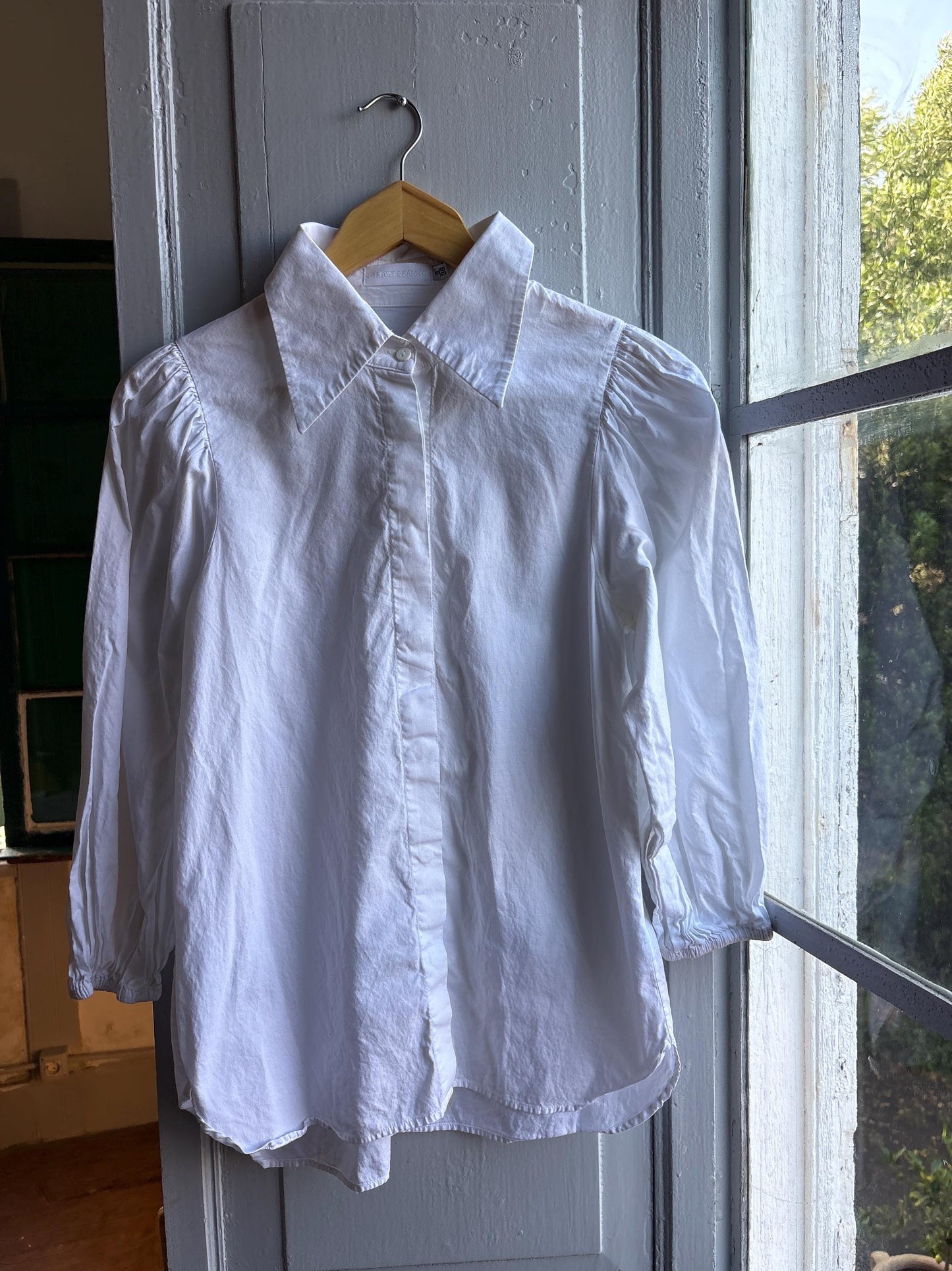 White Cotton Blouse - Luxe Minimalist Style — additional view 11
