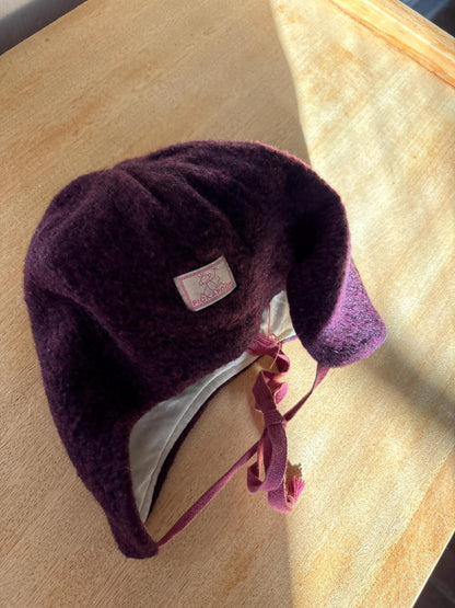 Wool Winter Hat for Kids, German Made — back view