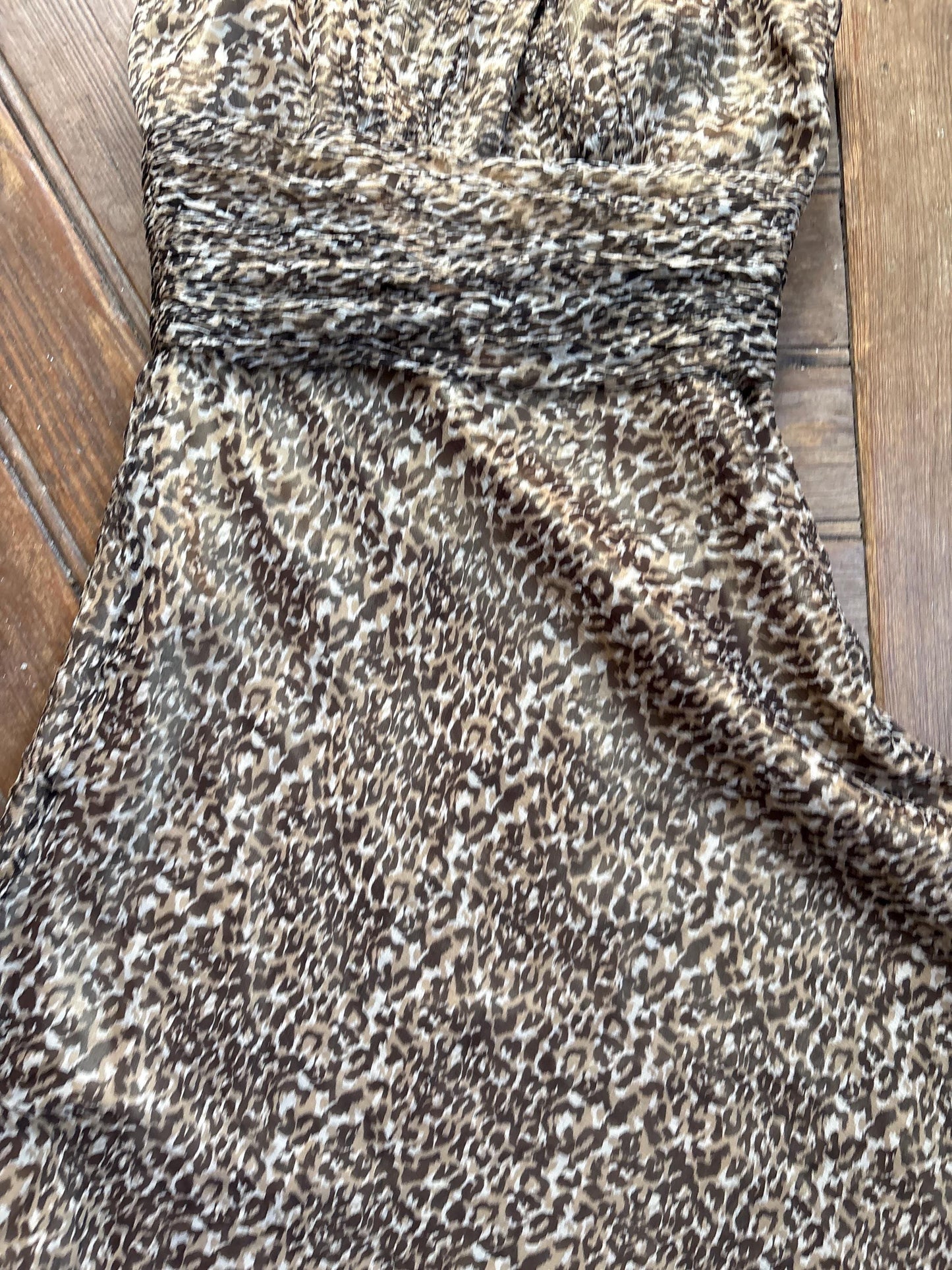 Leopard Print Halter Midi Dress — additional view 6