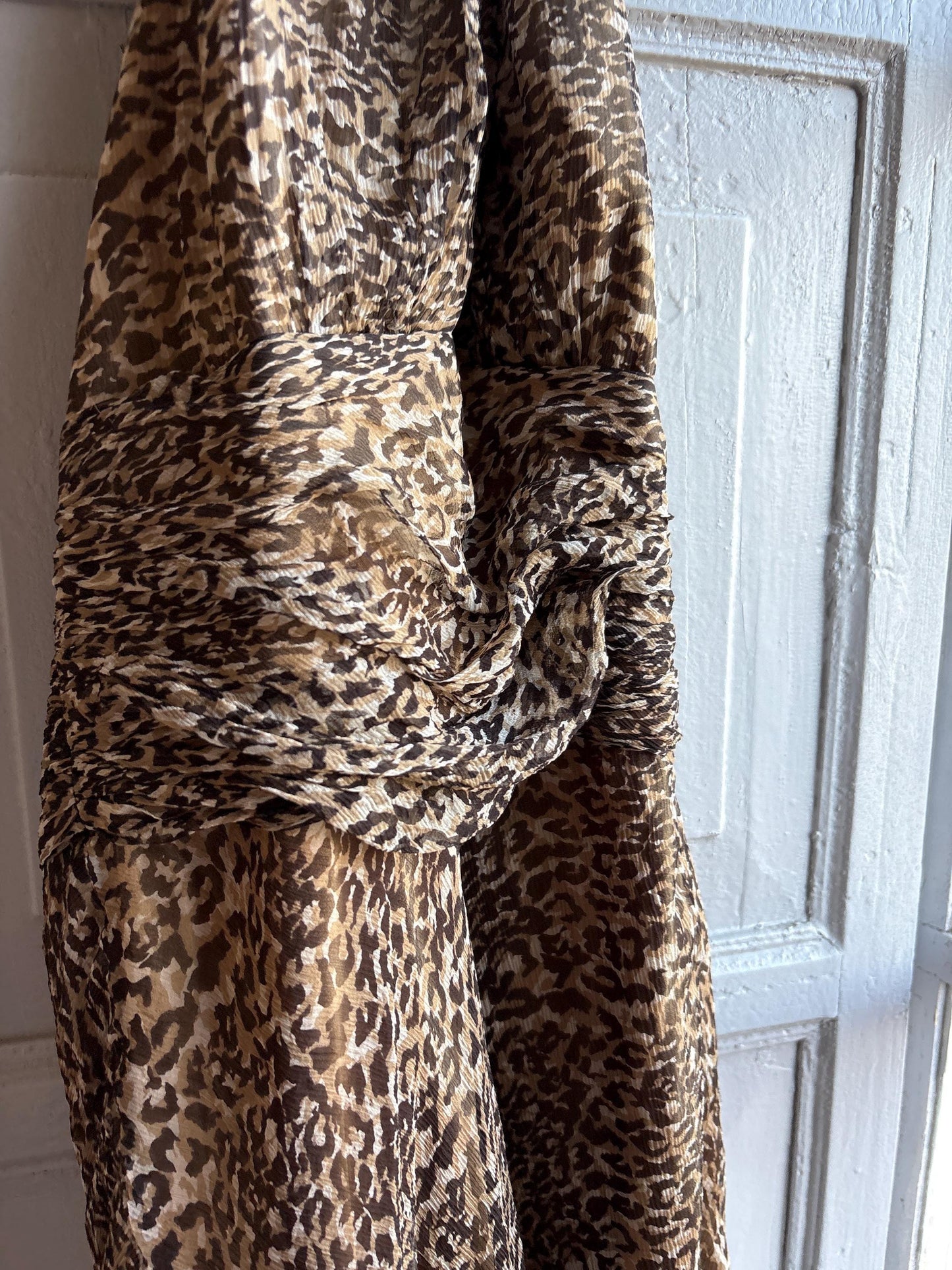 Leopard Print Halter Midi Dress — additional view 7