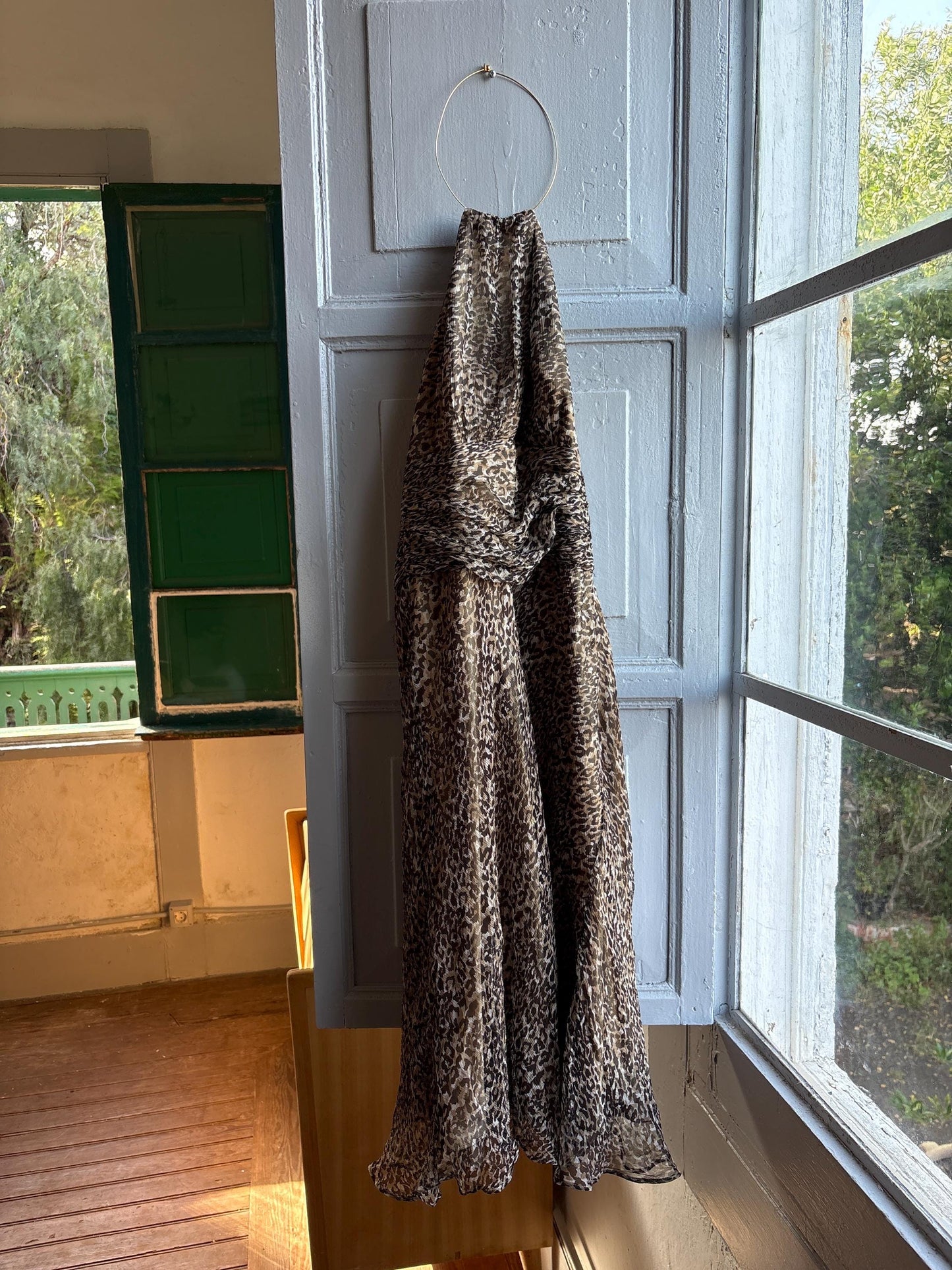 Leopard Print Halter Midi Dress — additional view 11