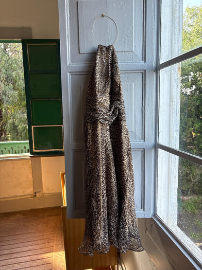 Leopard Print Halter Midi Dress — additional view 11