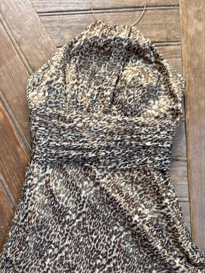 Leopard Print Halter Midi Dress — additional view 12