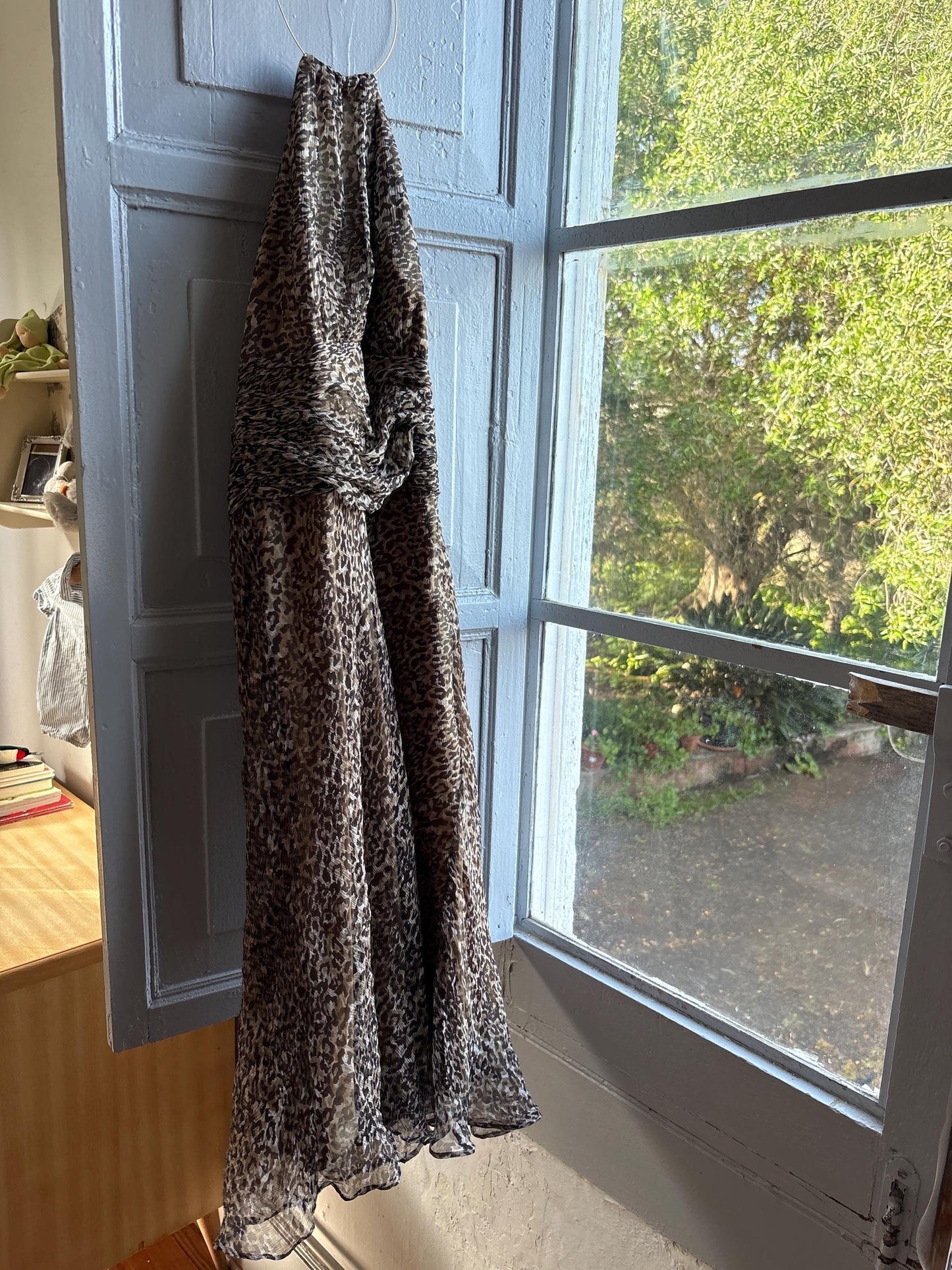 Leopard Print Halter Midi Dress — additional view 16