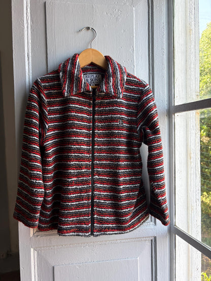 Vintage Striped Fleece Jacket for Kids — additional view 5
