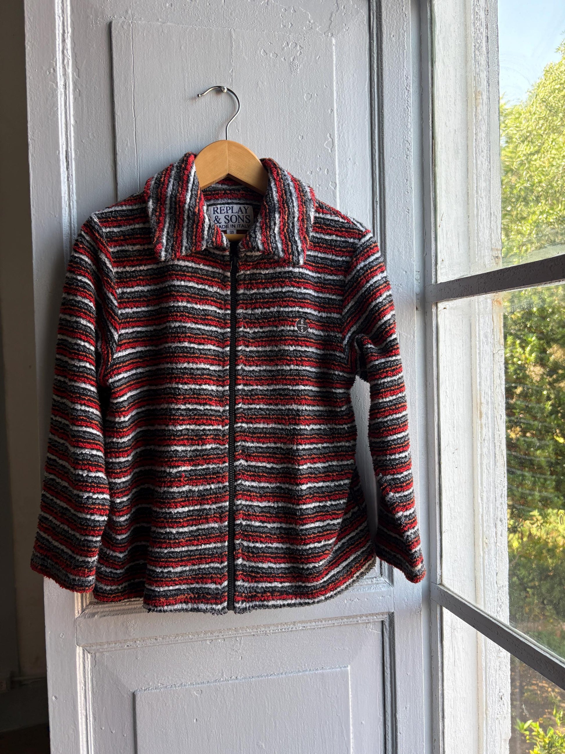 Vintage Striped Fleece Jacket for Kids — additional view 13