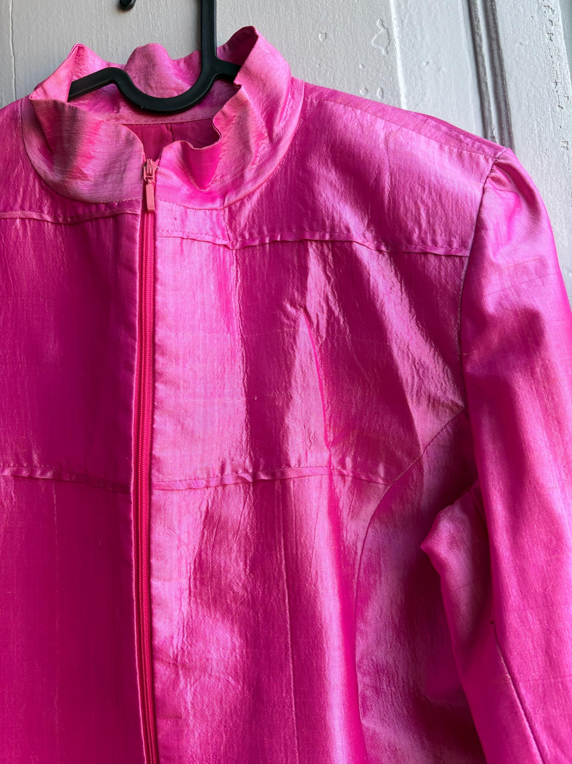 Vintage Fuchsia Y2K Blazer — back view
