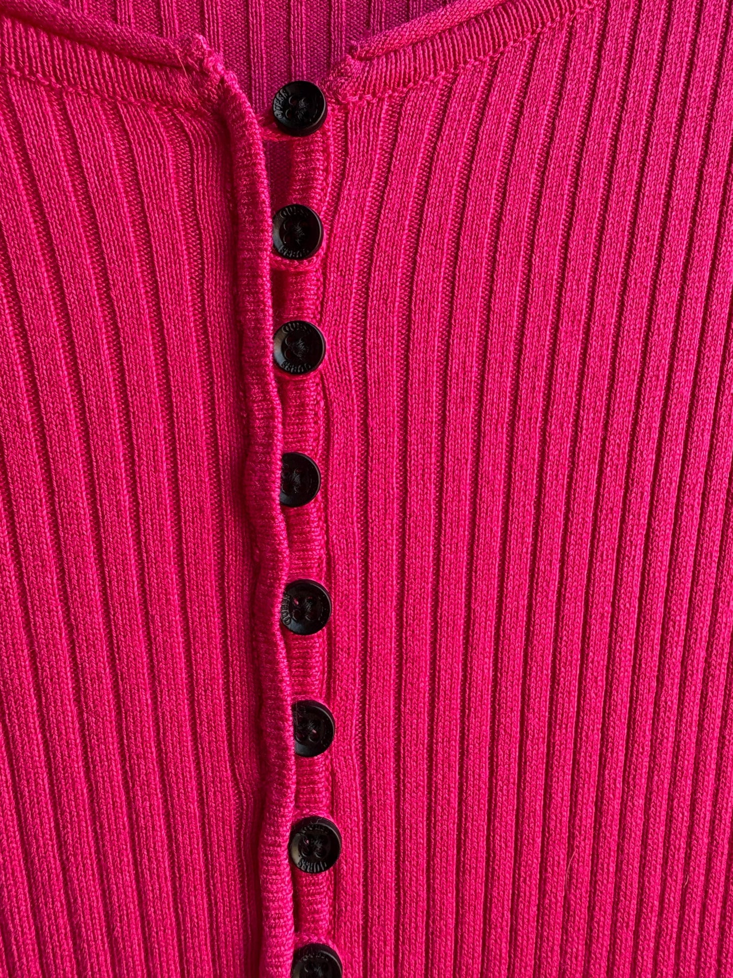 Hot Pink Ribbed Midi Dress — additional view 5