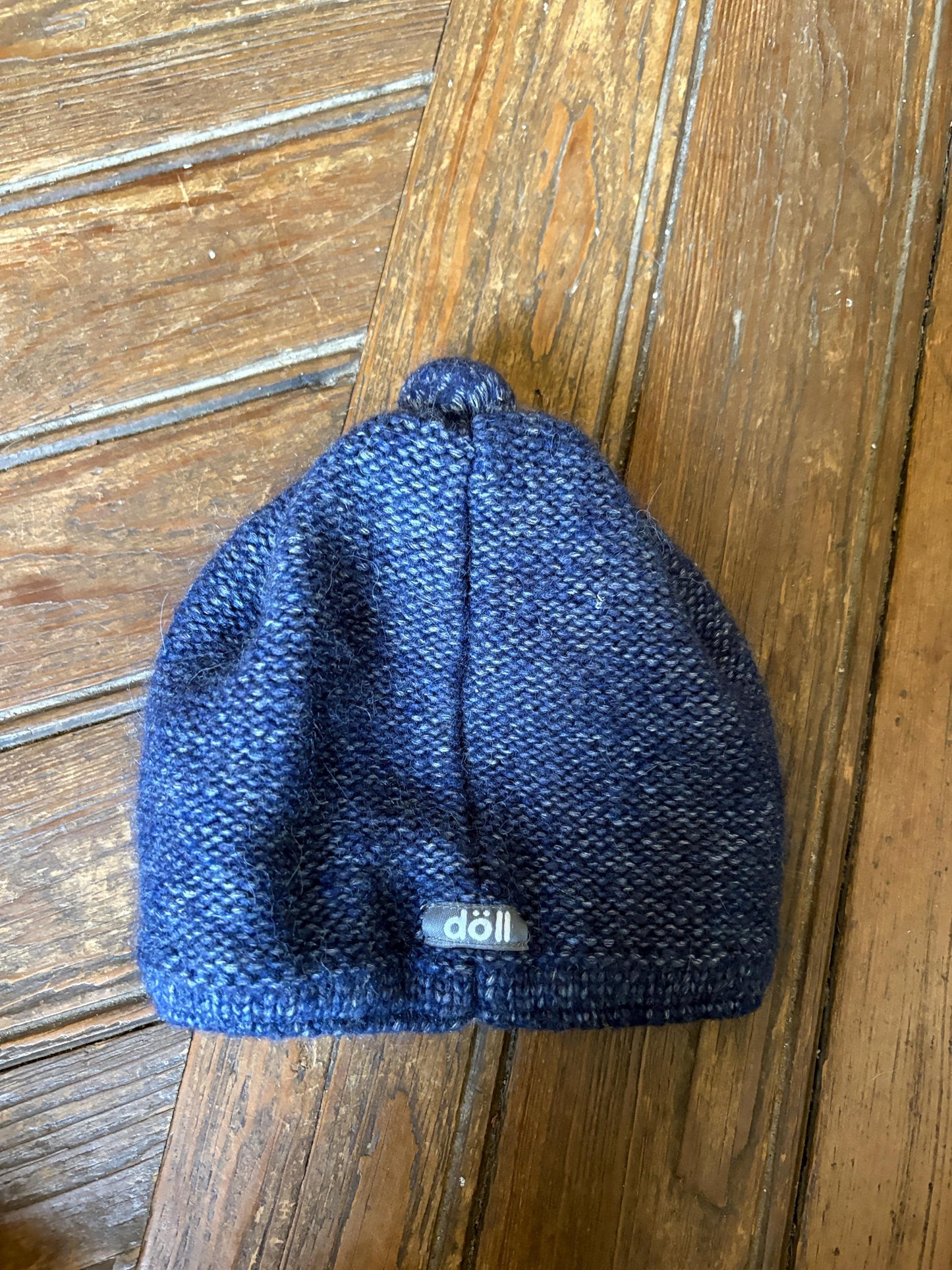 Wool Alpaca Blue Kids Beanie — additional view 7