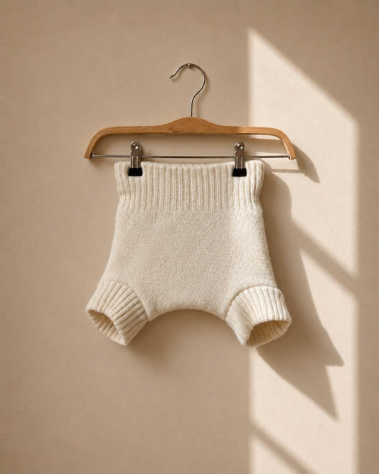 Disana Wool Diaper Cover in Natural Bloomers