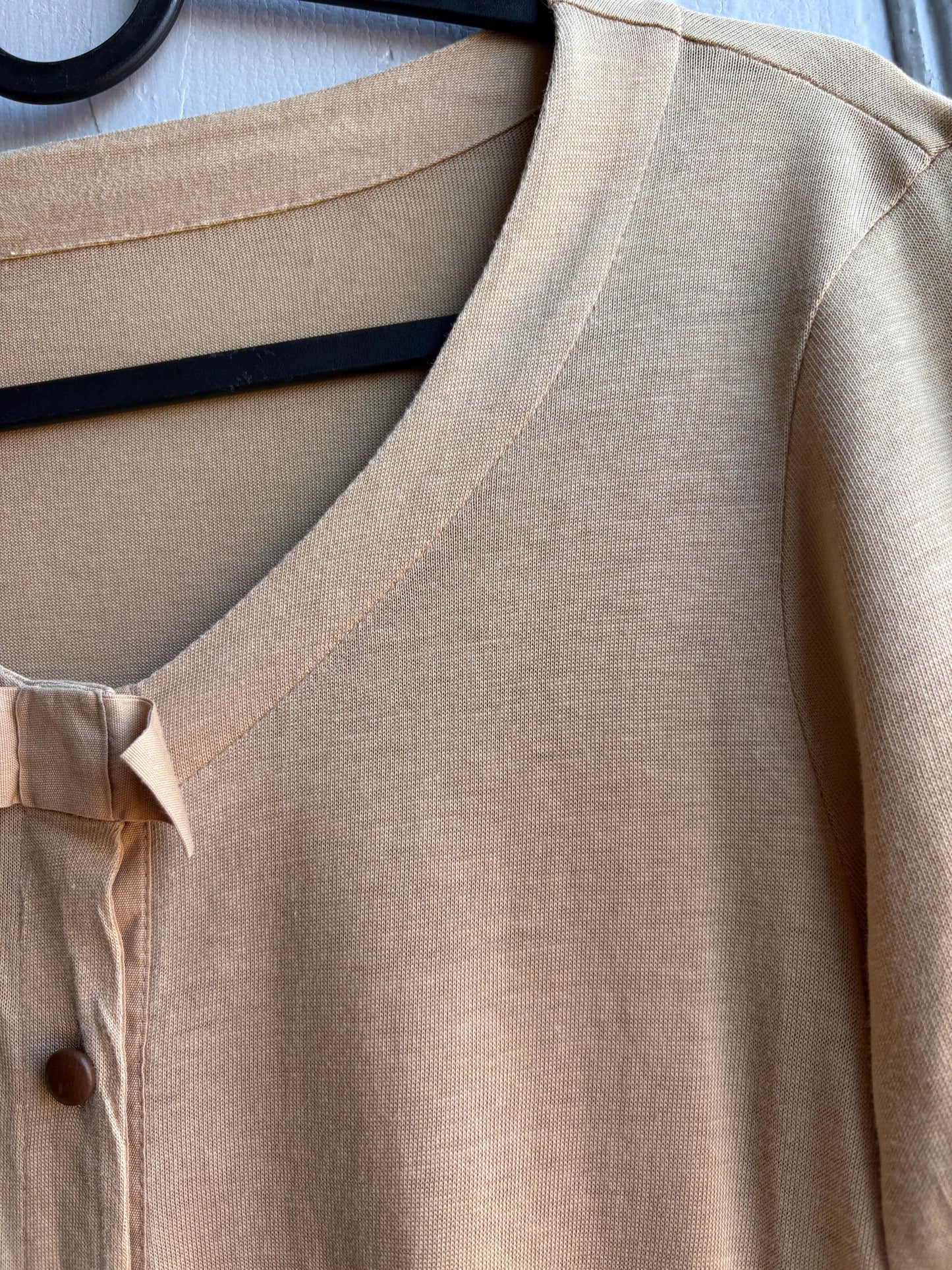 Luxe Beige Lyocell Cotton Summer Cardigan — additional view 11