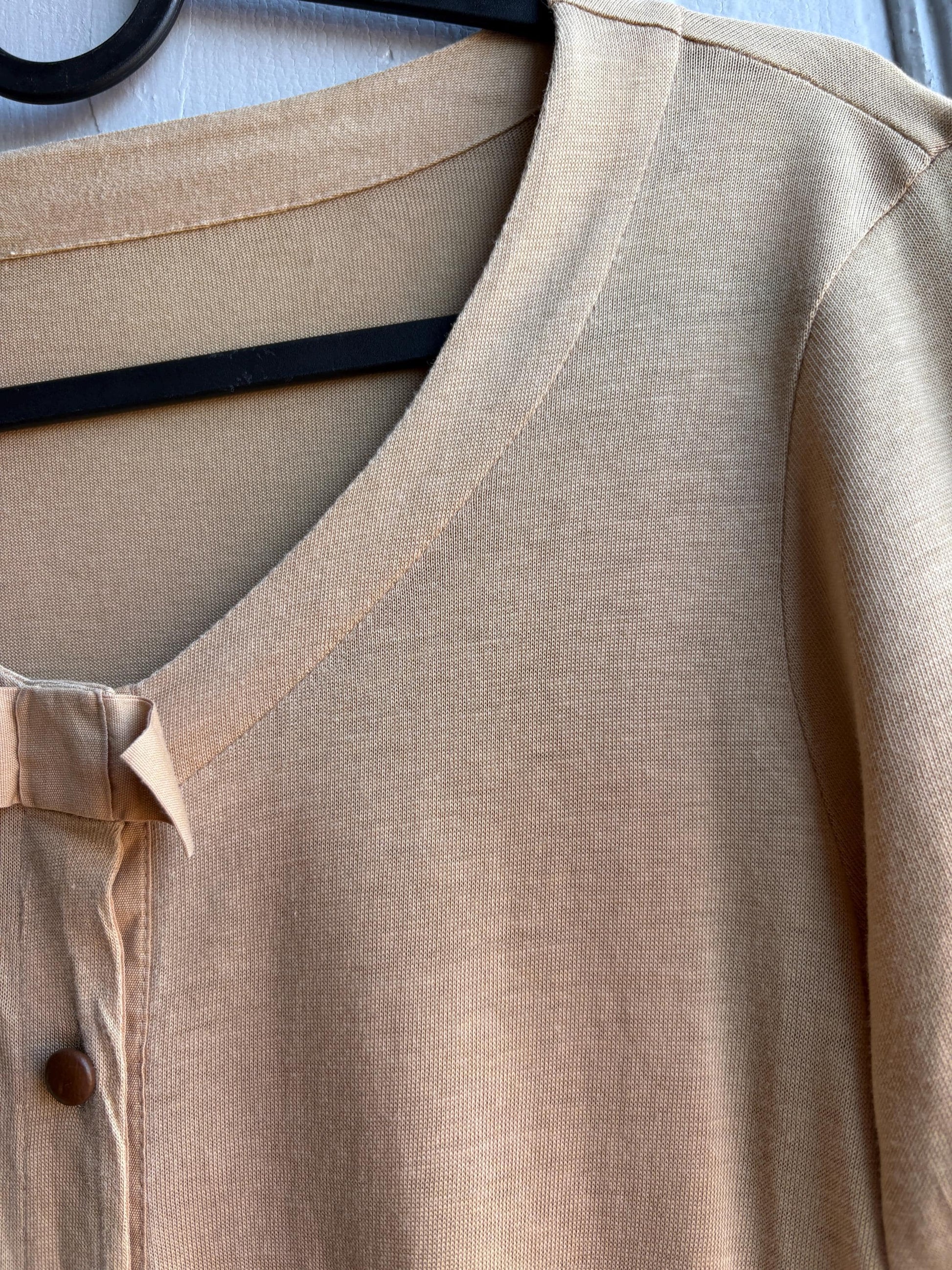 Luxe Beige Lyocell Cotton Summer Cardigan — additional view 11
