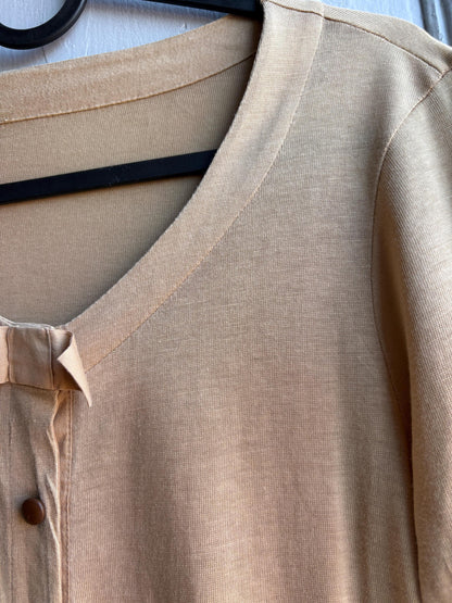 Luxe Beige Lyocell Cotton Summer Cardigan — additional view 11