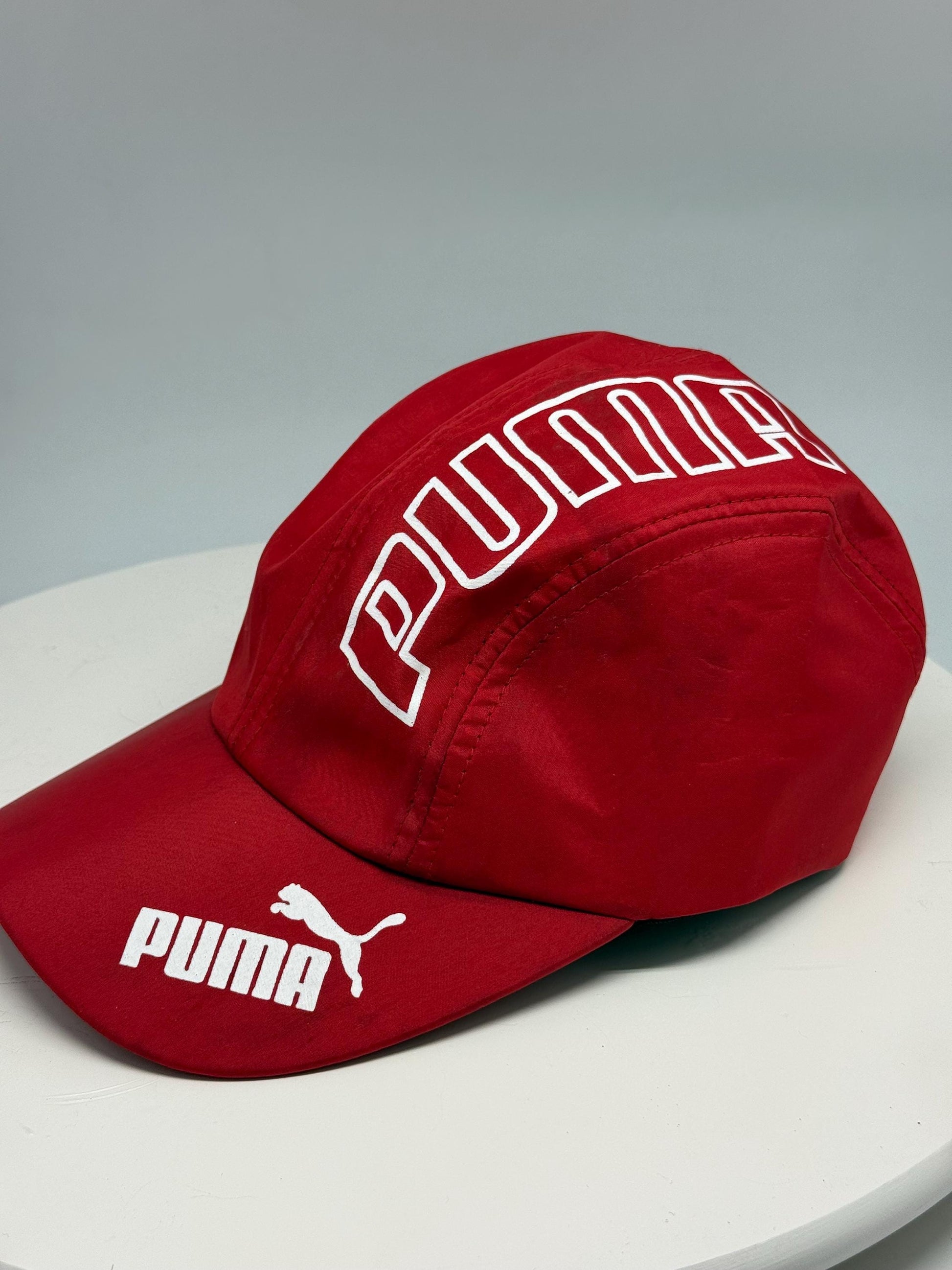 Vintage Red Puma Cap - Y2K Streetwear — detail