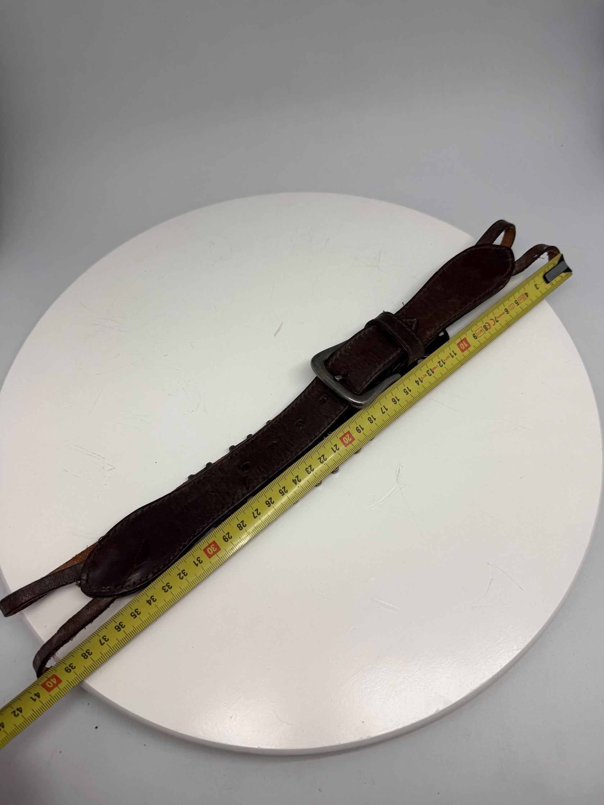 Turquoise Concho Brown Leather Boho Belt — additional view 11