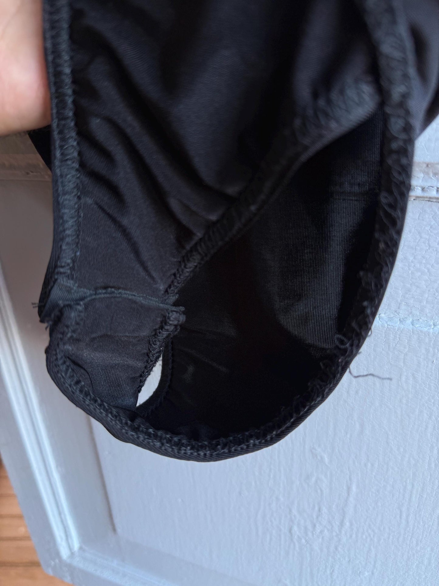 Boohoo Black Cut-Out Bodysuit Y2K Clubwear