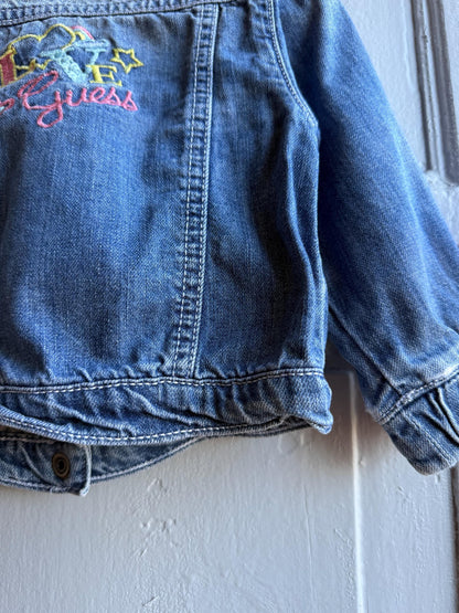 Guess Baby Denim Jacket - Blue Embroidered Cotton — additional view 11