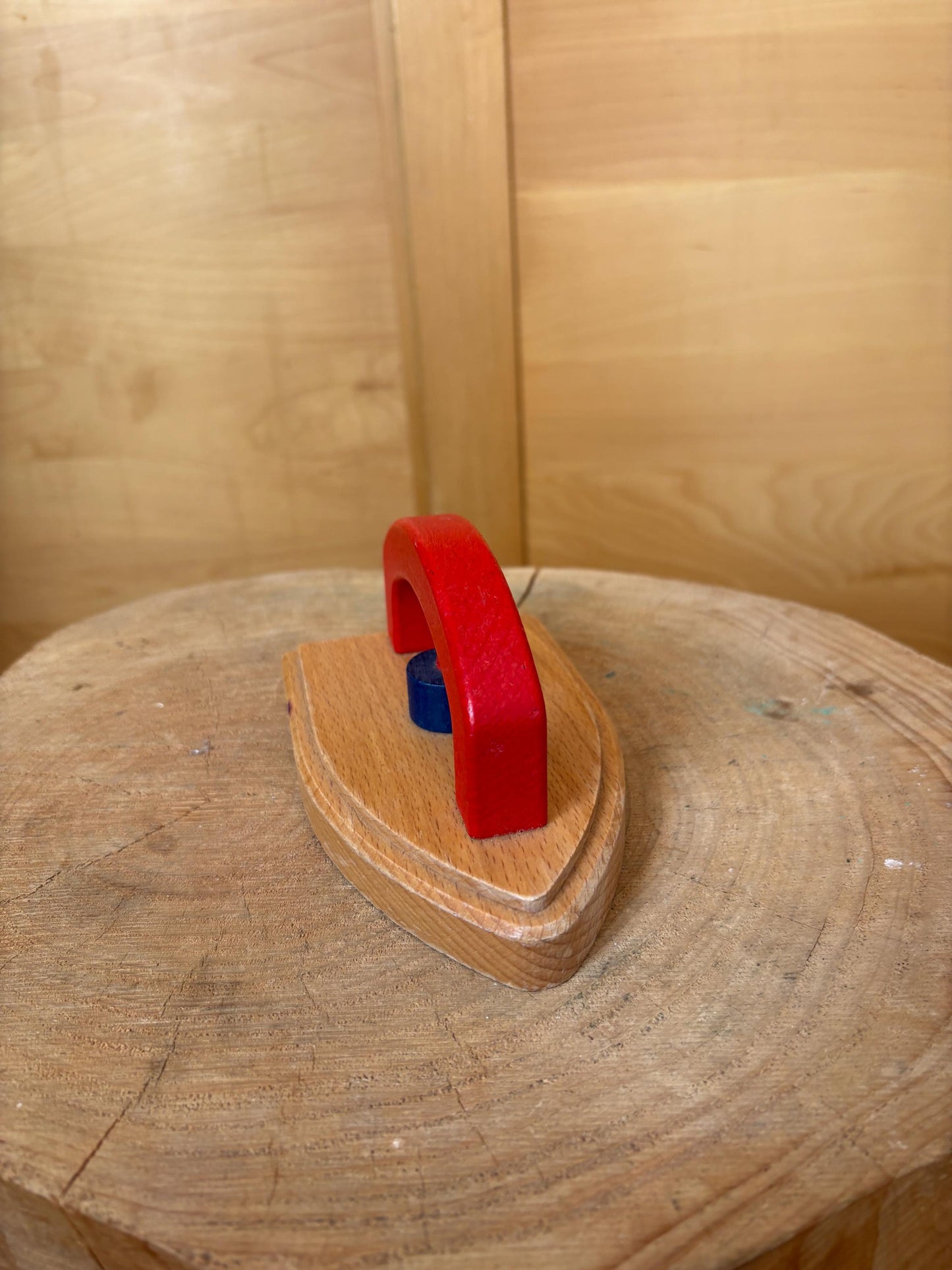 Vintage Wooden Toy Iron For Kids — additional view 6