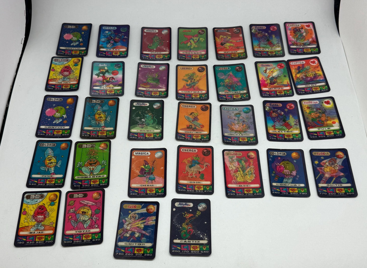 Vintage 1996 Spacix 3D Trading Cards Set — detail