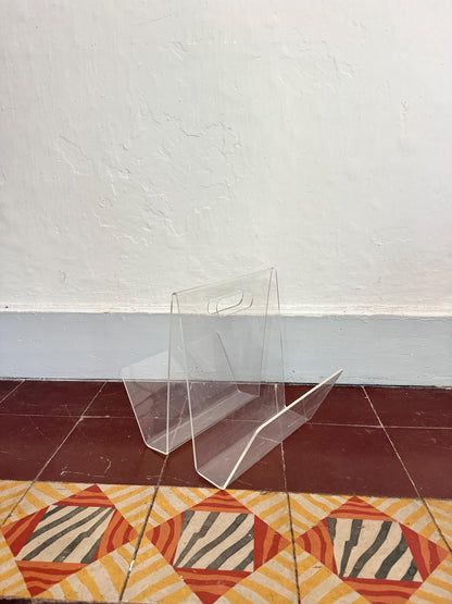 Minimalist Acrylic Magazine Holder With Circular Handle — additional view 6