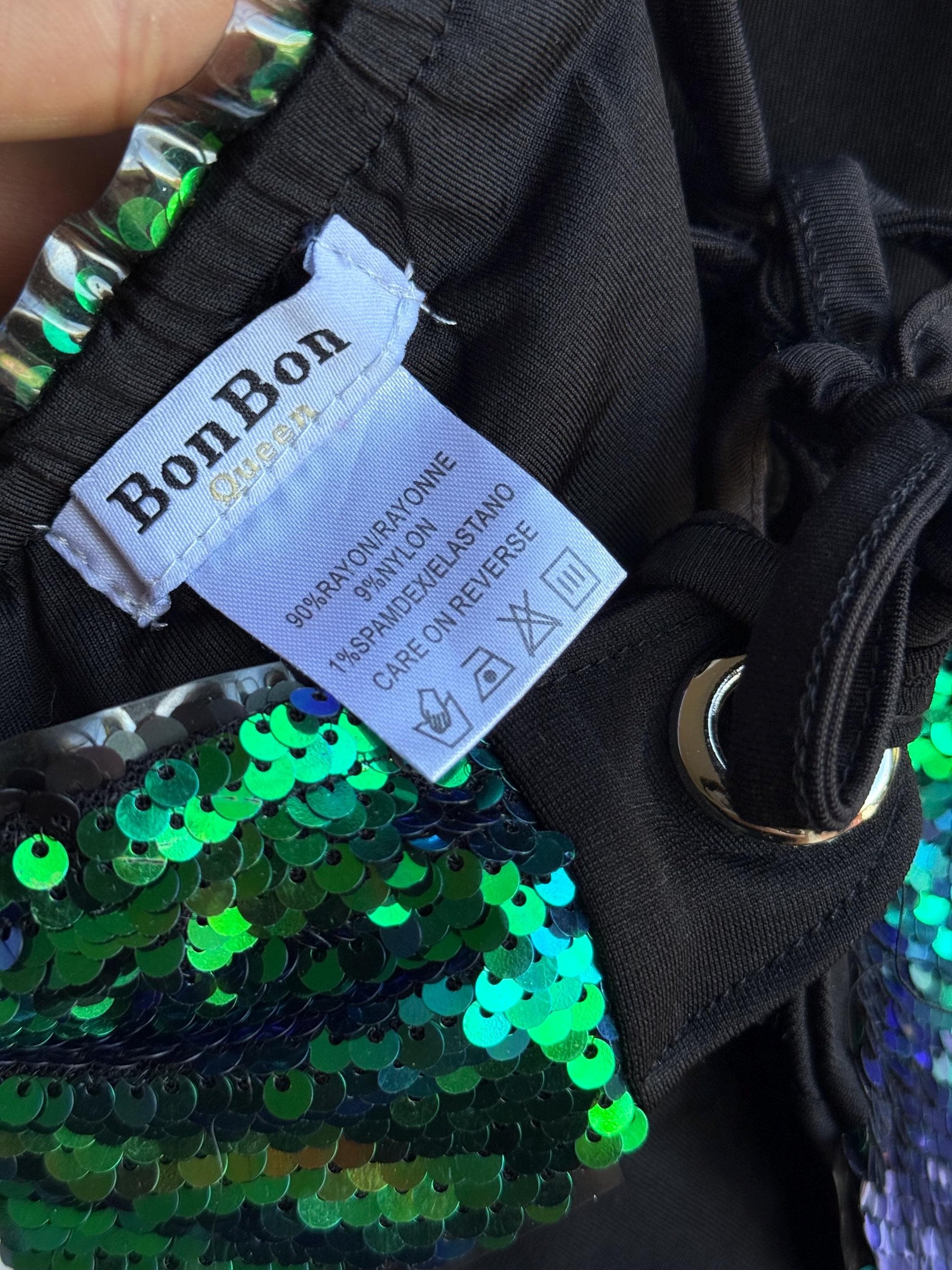 Holographic Mermaid Sequin Bodysuit — additional view 5