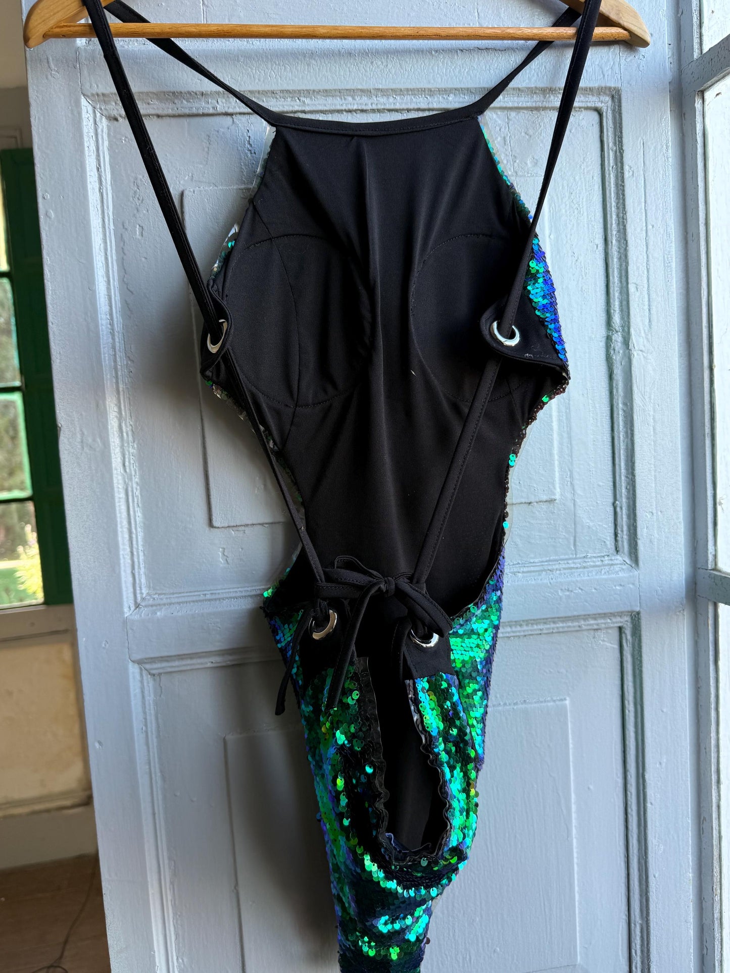 Holographic Mermaid Sequin Bodysuit — additional view 7