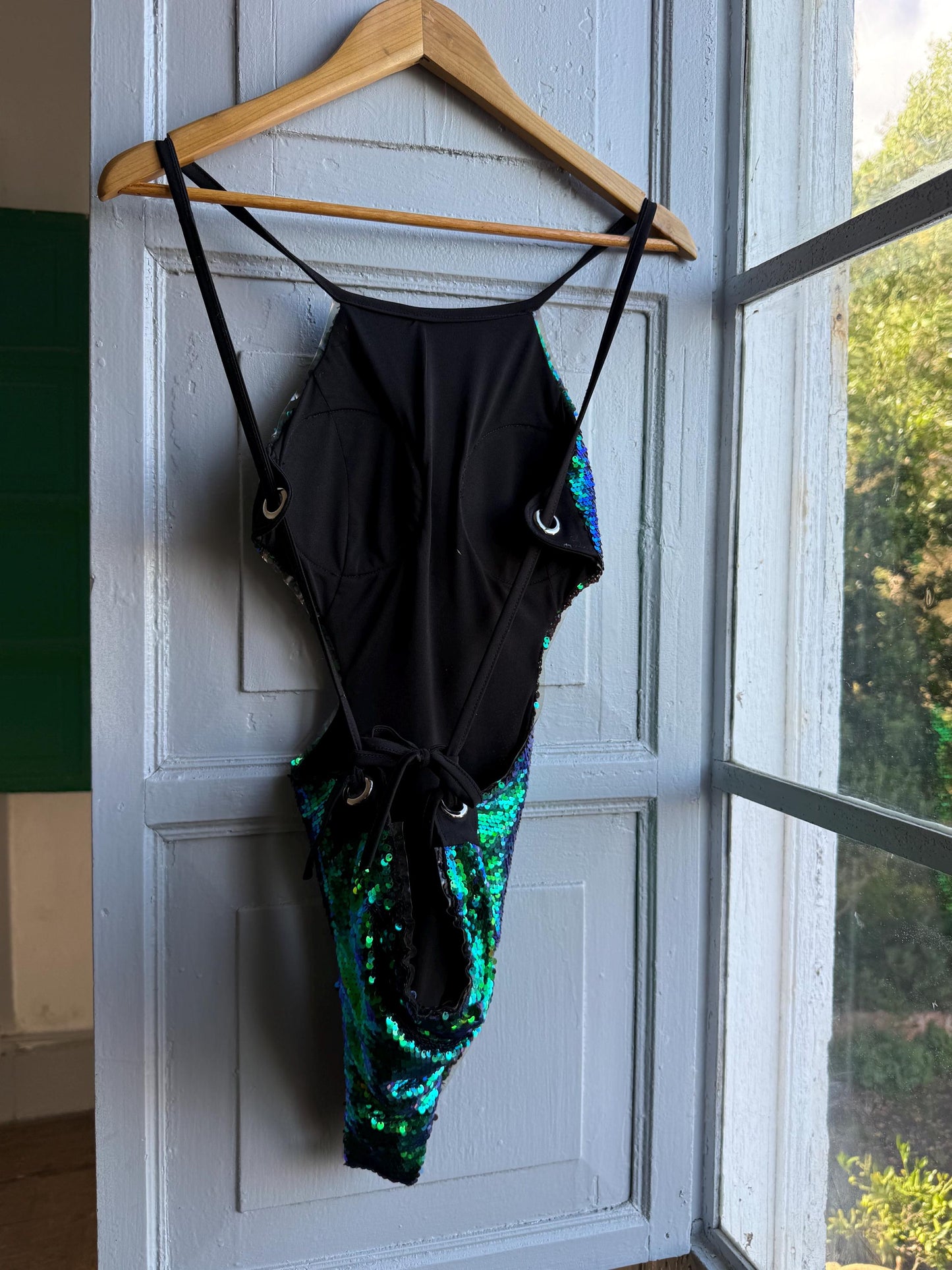 Holographic Mermaid Sequin Bodysuit — additional view 9