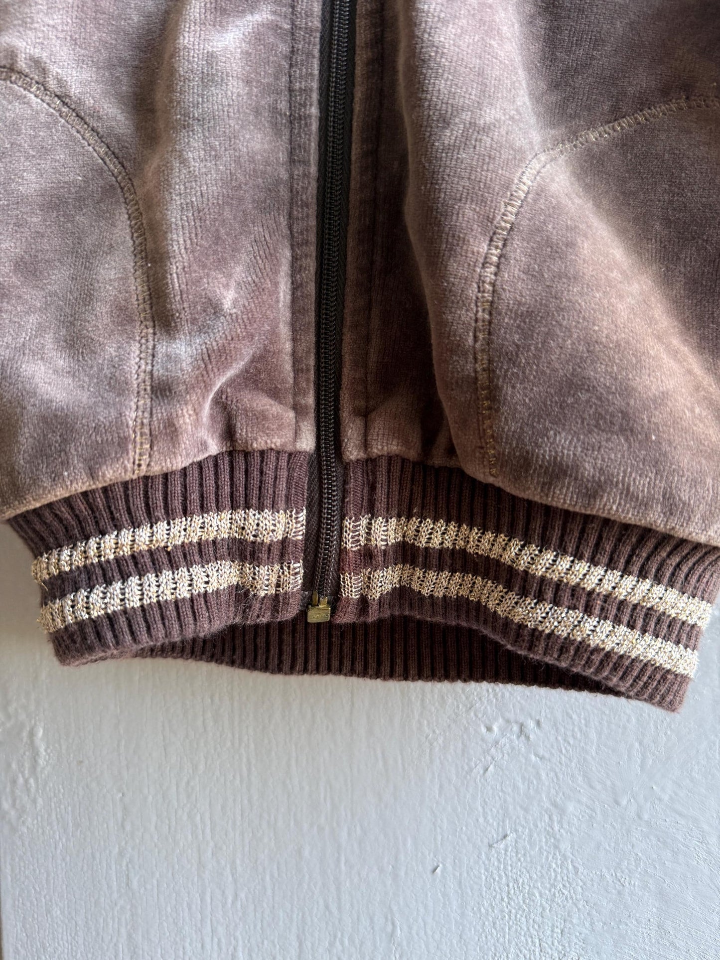 Escada Brown Velour Baby Hoodie — additional view 5